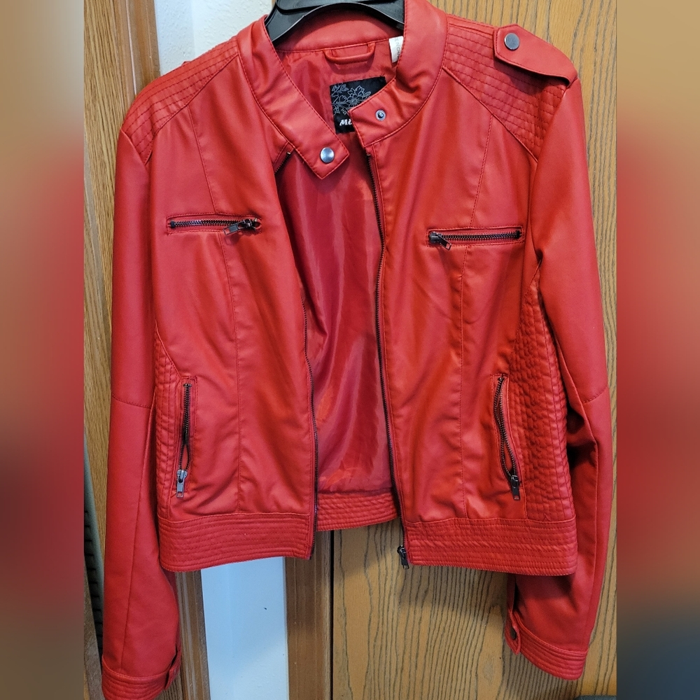 FAUX LEATHER  JACKET